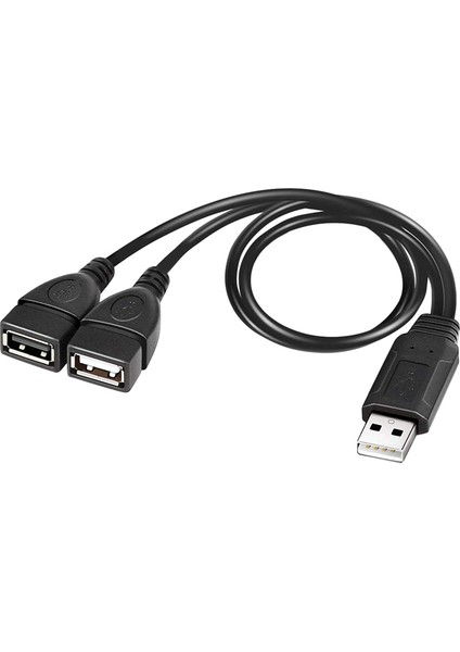 USB 2.0 A Erkek - Çift USB Dişi Jak Y Ayırıcı Şarj Kablosu (Yurt Dışından) modelleri