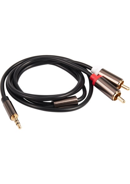 Jack 3,5 mm - 2 Rca Ses Kablosu Erkek - Erkek Rca Adaptörü 1 M (Yurt Dışından)