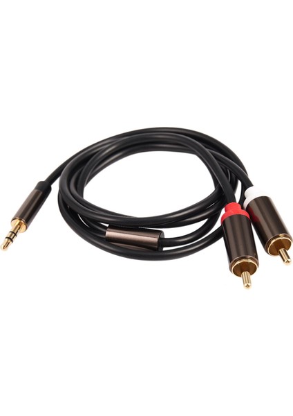 Jack 3,5 mm - 2 Rca Ses Kablosu Erkek - Erkek Rca Adaptörü 1 M (Yurt Dışından)