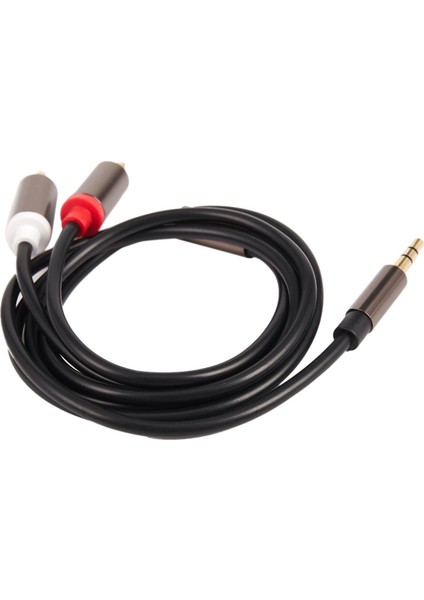 Jack 3,5 mm - 2 Rca Ses Kablosu Erkek - Erkek Rca Adaptörü 1 M (Yurt Dışından)