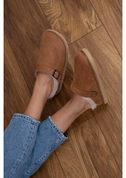 Içi Kürklü Kemer Detaylı Sabo Taba Süet modelleri