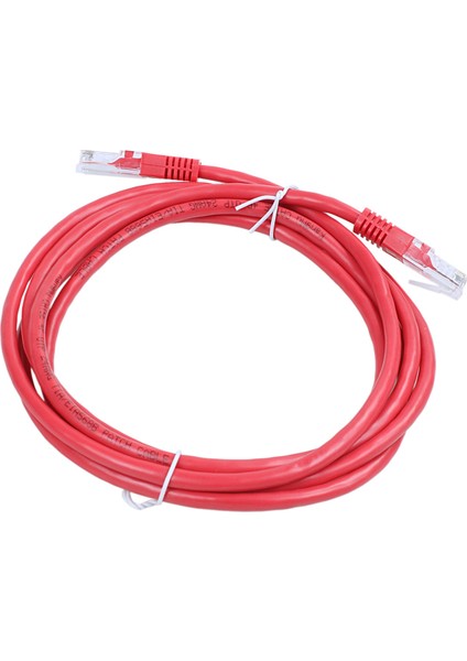 RJ45 Ethernet Cat5 Ağ Kablosu Lan Bağlantı Kablosu, 2m Kırmızı 10 Adet (Yurt Dışından)