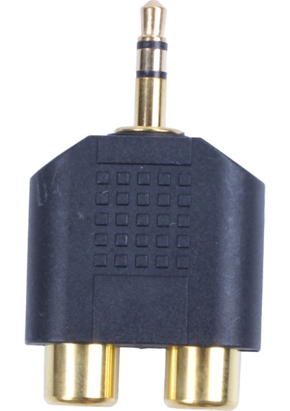 Jack To 2 Rca Adaptör Y Splitter Stereo Erkek 2x Dişi Altın Mini (Yurt Dışından)