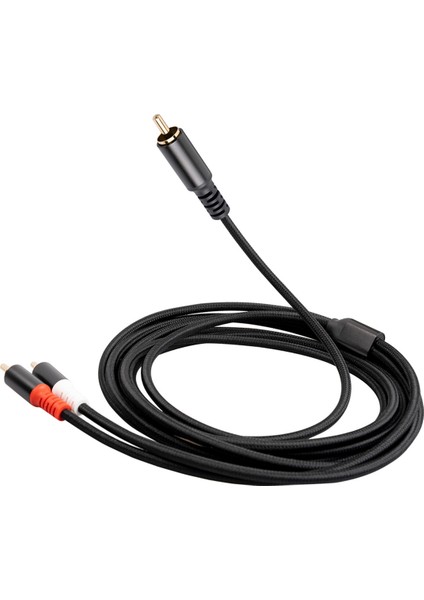 Rca Y Adaptörü Subwoofer Y Kablosu 1x Rca - 2x Rac Ses Kablosu, 1 Metre (Yurt Dışından)