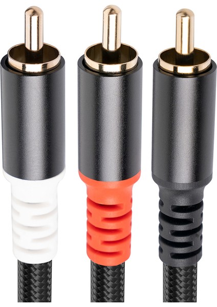 Rca Y Adaptörü Subwoofer Y Kablosu 1x Rca - 2x Rac Ses Kablosu, 1 Metre (Yurt Dışından) fiyatları