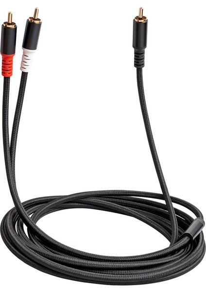 Rca Y Adaptörü Subwoofer Y Kablosu 1x Rca - 2x Rac Ses Kablosu, 1 Metre (Yurt Dışından) fırsatları