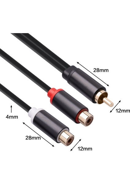 Tv Pc DVD Hoparlör Ses Amplifikatörleri Için 2rca Dişi Ses Kablosu (Yurt Dışından) fiyatları