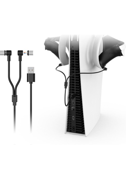 Ps Vr2 Manyetik Şarj Kablosu Için 2'si 1 Arada Tip C Şarj Kablosu (Yurt Dışından) fiyatları