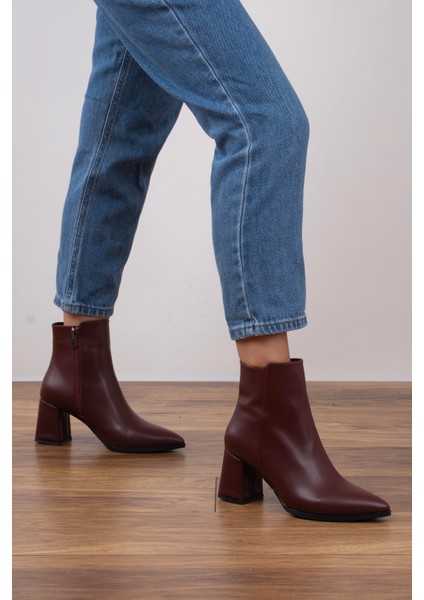 Topuklu Bot Bordo fiyatları