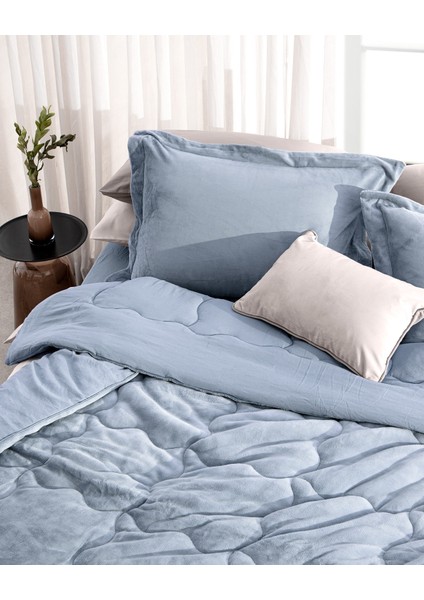 Kaira Tek Kişilik Comforter Set - Indigo