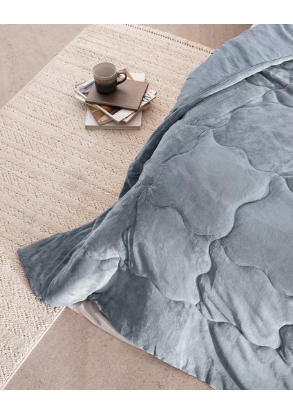 Kaira Tek Kişilik Comforter Set - Indigo