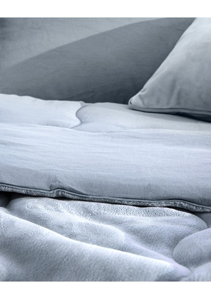 Kaira Tek Kişilik Comforter Set - Indigo
