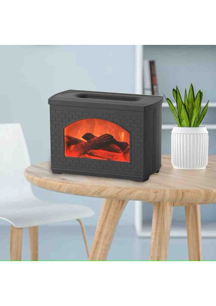 Mini Şömine Görünümlü Hava Nemlendirici, Aroma Difüzörü, 3D Alev Efektli modelleri