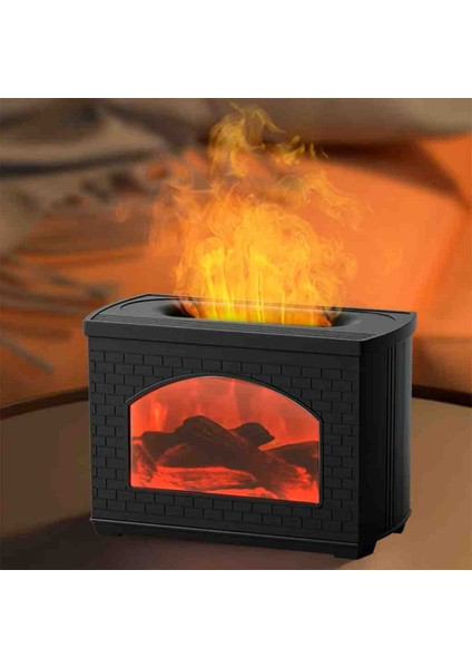 Mini Şömine Görünümlü Hava Nemlendirici, Aroma Difüzörü, 3D Alev Efektli fırsatları