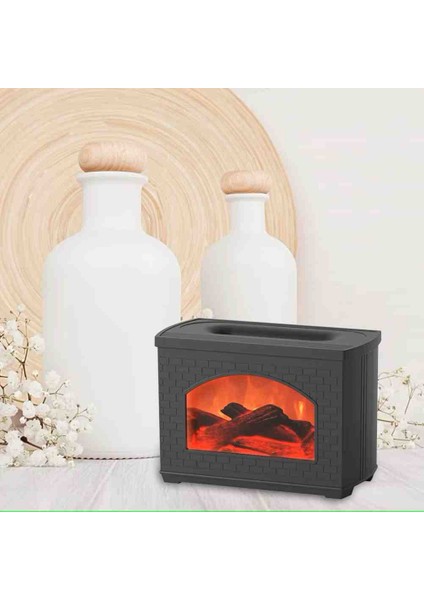 Mini Şömine Görünümlü Hava Nemlendirici, Aroma Difüzörü, 3D Alev Efektli indirimleri