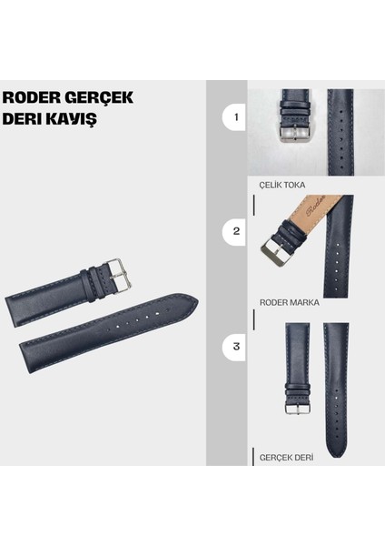 R4176S Roder Deri Kayış - Blue - 18MM fiyatları