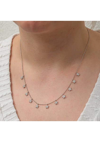 Gümüş Yıldız Şans Kadın Kolye indirimleri