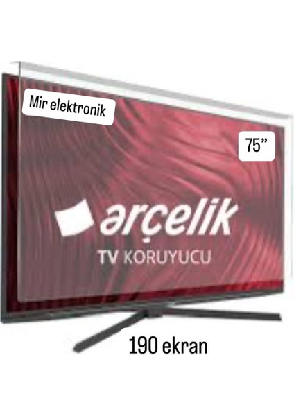 75 Inch 190 Ekran Beko Ekran Koruyucu