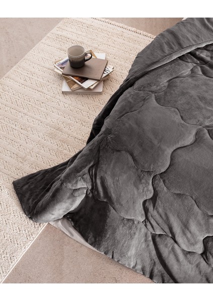 Kaira Tek Kişilik Comforter Set - Antrasit fırsatları