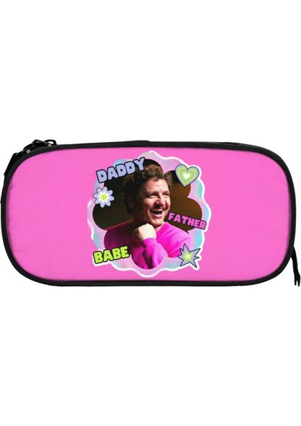 Pedro Pascal Çok Amaçlı Kalem Kutusu Çok Bölmeli Tasarım Kalem Kutusu Büyük Kapasiteli Kalem Çantası Unisex (Yurt Dışından)