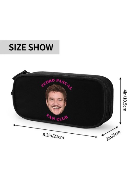 Pedro Pascal Kırtasiye Saklama Çantası Çok Bölmeli Kalem Kutusu Unisex Büyük Kapasiteli Depolama (Yurt Dışından)