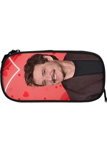 Pedro Pascal Kırtasiye Saklama Çantası Çok Bölmeli Kalem Kutusu Unisex Günlük Kullanıma Uygun (Yurt Dışından)