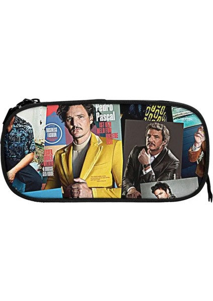 Pedro Pascal Şık Siyah Kalem Kutusu Büyük Kapasiteli Kalem Kutusu Unisex (Yurt Dışından)