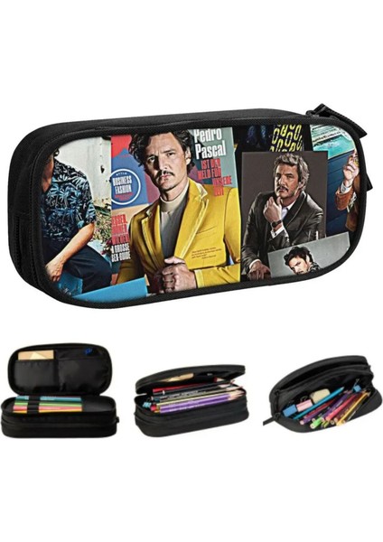 Pedro Pascal Şık Siyah Kalem Kutusu Büyük Kapasiteli Kalem Kutusu Unisex (Yurt Dışından) indirimleri