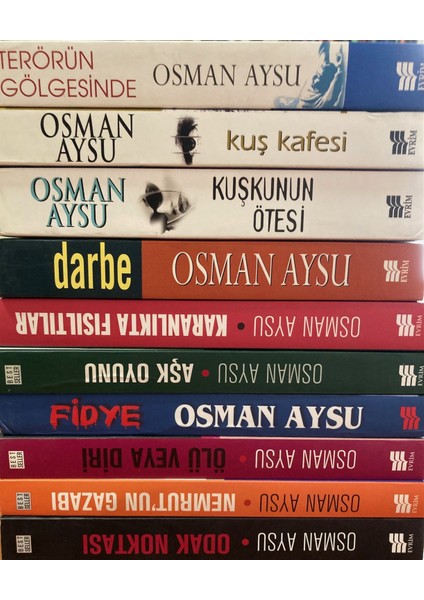 Evrim Yayınları Osman Aysu Kitapları – 10 Kitaplık Set- 3300 Tl Yerine 2490 Tl fiyatları