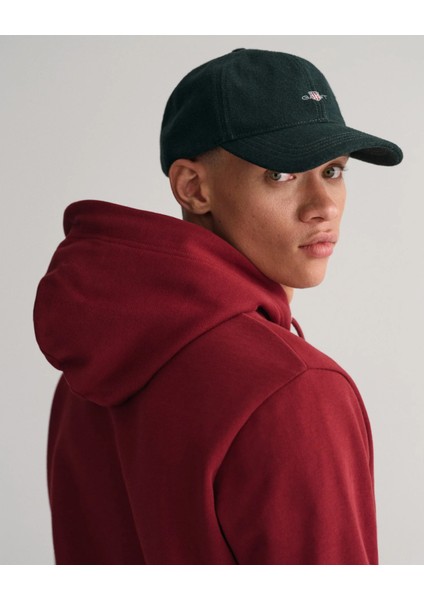 Erkek Regular Fit Kapüşonlu Logolu Sweatshirt-Bordo modelleri