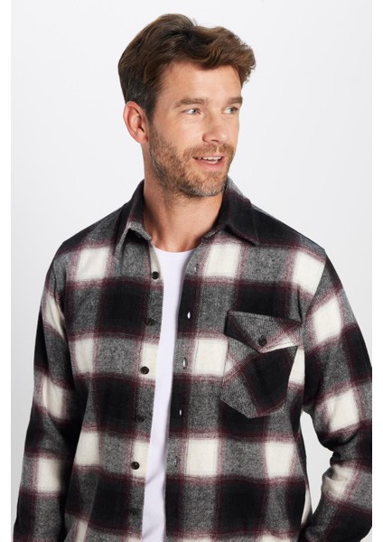 Erkek Klasik Fit Normal Kesim Oduncu Tek Cepli Kışlık Gömlek modelleri