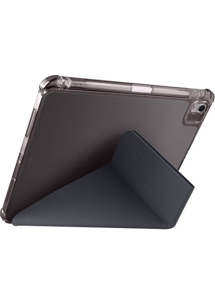 Apple iPad Air 11INÇ M2 2024 Kılıf Kalem Şarj Bölmeli Case A2902 A2903 A2904