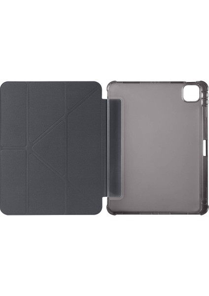 Apple iPad Air 11INÇ M2 2024 Kılıf Kalem Şarj Bölmeli Case A2902 A2903 A2904