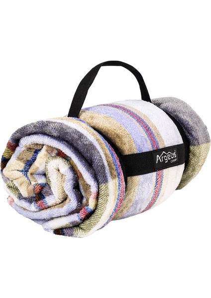 Peluş Polar Televizyon Battaniyesi - Haki Ekose - Tv Battaniye - Acil Durum Battaniyesi - 200*180CM