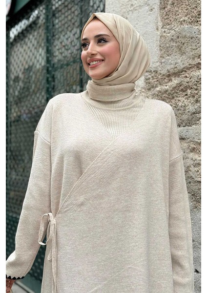Kimono Pantolon Ikili Triko Takım 12154 Taş fırsatları