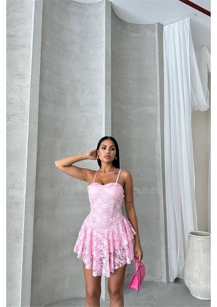 Kadın Içi Şortlu Prenses Mini Elbise DPNBDF060 indirimleri