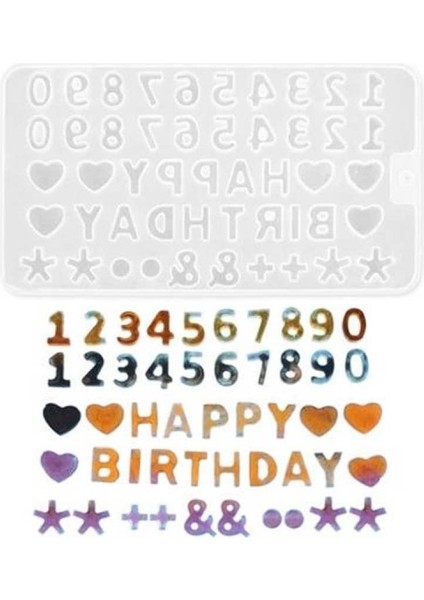 Epoksi Silikon Kalıp Happy Birthday Doğum Günü Kalıbı fiyatları
