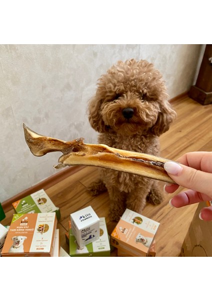 Dana Kuyruk Çiğnemelik Köpek Ödül Maması %100 Doğal, Glutensiz, Organik 100 gr