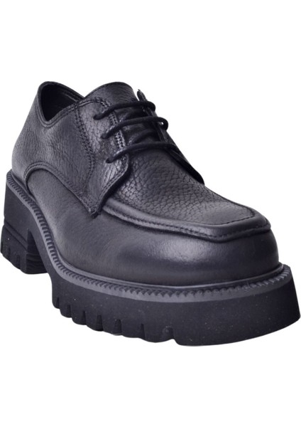 D24KA-3085 Kadın Siyah Deri Ayakkabı fiyatları