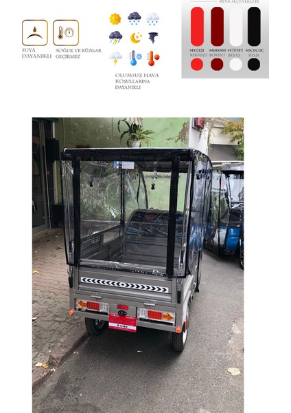 Akeso Yagi 3 Tekerli Motor Brandası - Siyah fiyatları