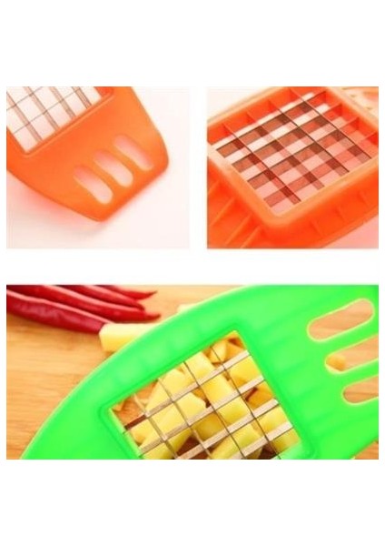 Kare Dizayn Pratik Kolay Patates Dilimeme Aleti Aparatı Bıçağı fiyatları