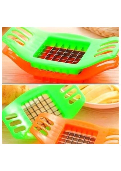 Kare Dizayn Pratik Kolay Patates Dilimeme Aleti Aparatı Bıçağı fırsatları