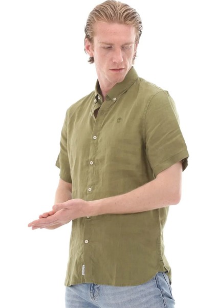 Linen Erkek Kısa Kollu Gömlek - TB0A2DCC fiyatları