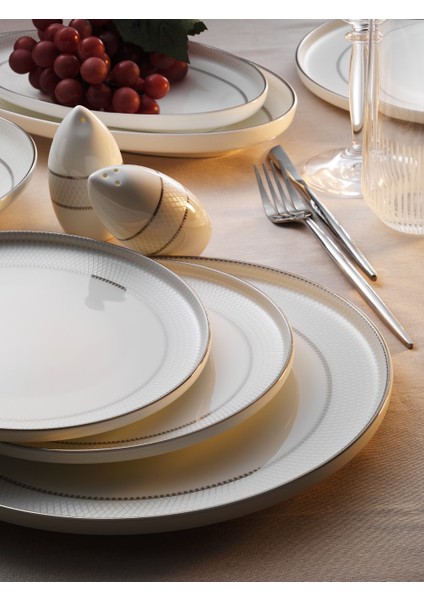 60 Parça Hn Vanessa Platin Porselen Yemek Takımı AR252963 fiyatları