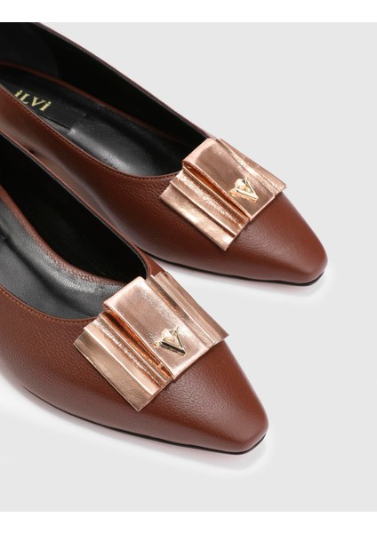 Jobke Hakiki Floter Deri Kadın Taba Babet fırsatları