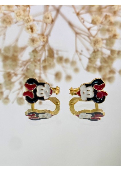 925 Ayar Gümüş Klipsli Fare Küpe fiyatları