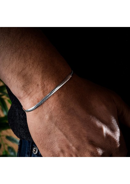 Balık Sırtı Gümüş Bileklik Unisex Balıksırtı Model 925 Ayar Gümüş Bileklik Taşsız Bileklik fiyatları