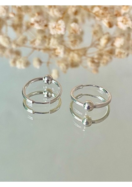 925 Ayar Gümüş Tek Top Halka Küpe 3 mm fiyatları