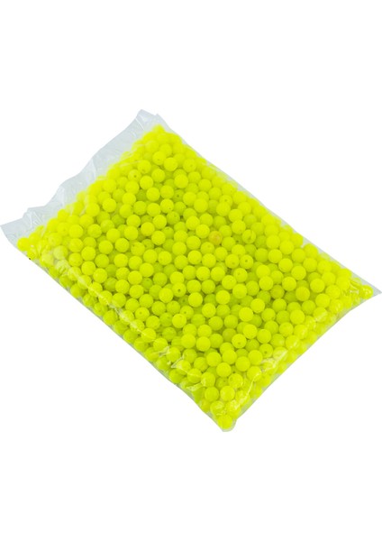 Yüzen Sazan Boncuğu - 14 mm - Neon Yeşili (1 Kg)