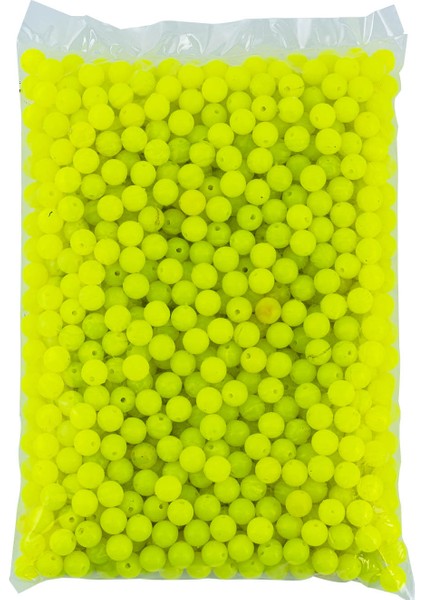 Yüzen Sazan Boncuğu - 14 mm - Neon Yeşili (1 Kg)